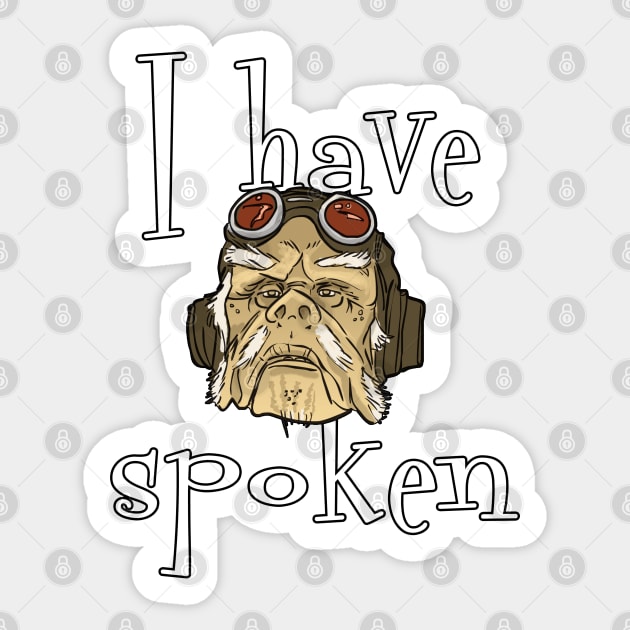 I have spoken - trendy text Sticker by Rackham